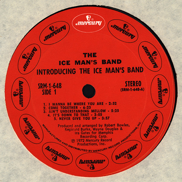 The Ice Man's Band - Introducing The Ice Man's Band - VG+ (VG- low grade Cover) LP Record 1972 Mercury USA Vinyl Funk / Soul / Jazz-Funk - Shuga Records