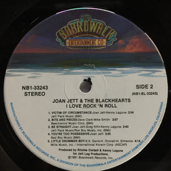 Joan Jett & The Blackhearts - I Love Rock 'N Roll - Mint- LP Record 1981 Boardwalk USA Original Vinyl in Shrink - Hard Rock - Shuga Records