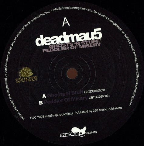 Deadmau5 - Ghosts 'N Stuff / Peddler Of Misery - New 12" Single Record 2010 Mau5trap Vinyl - Progressive House /  Electro House