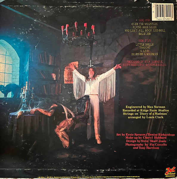 Ozzy Osbourne - Diary Of A Madman - VG+ LP Record 1981 Jet USA Original Vinyl, Matching Inner Sleeve & Hype Sticker - Hard Rock / Heavy Metal - Shuga Records