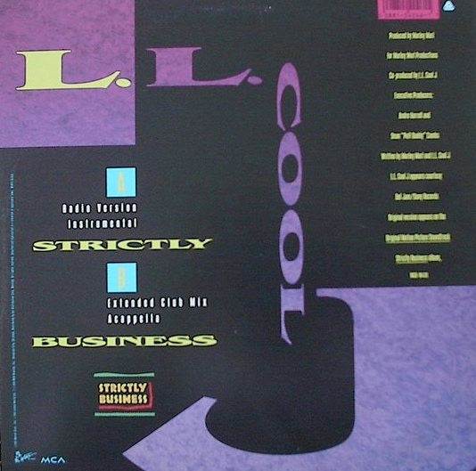 LL Cool J - Strictly Business - VG+ 12" Single Record 1991 Uptown USA Vinyl - Hip Hop - Shuga Records