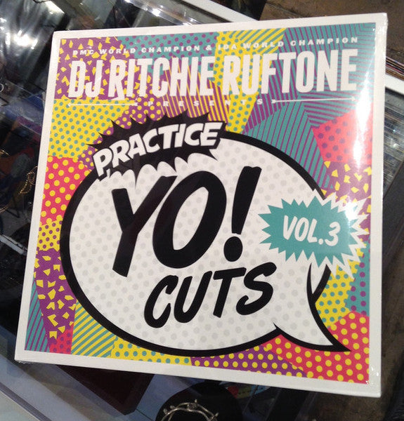 Ritchie Ruftone - Practice Yo! Cuts Vol.3 - VG+ LP Record 2017 Turntable Training Wax Teal Vinyl - Hip Hop / DJ Battle Tool - Shuga Records