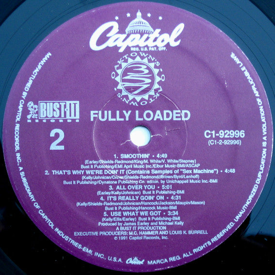 Oaktown's 3-5-7 - Fully Loaded - Mint- LP Record 1991 Capitol USA Vinyl - Hip Hop - Shuga Records