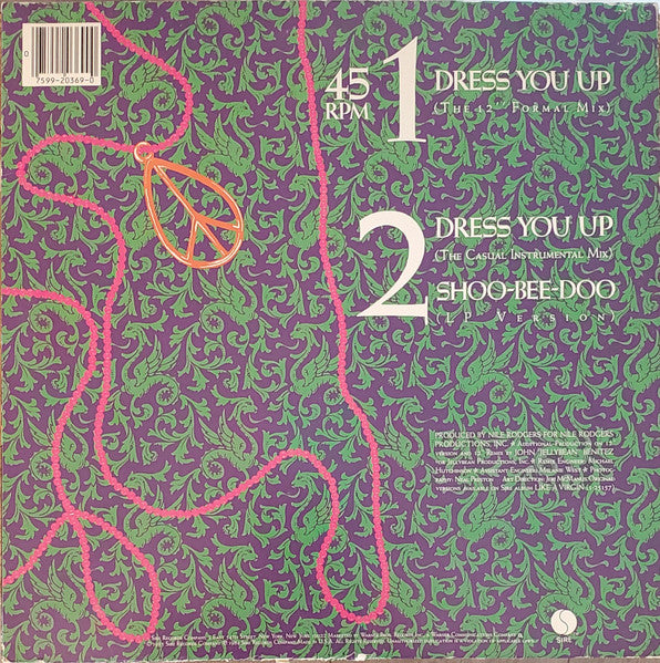 Madonna - Dress You Up - VG+ 12" Single Record 1984 Sire USA Vinyl - Synth-pop - Shuga Records