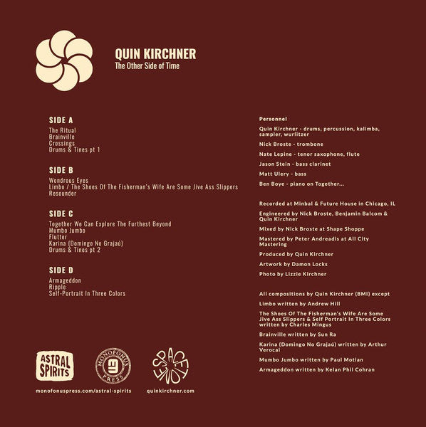 Quin Kirchner – The Other Side Of Time (2018) - Mint- 2 LP Record 2021 Astral Spirits USA Vinyl - Jazz / Free Jazz - Shuga Records
