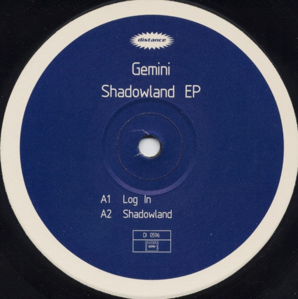 Gemini - Shadowland EP - VG+ 12" EP Record 1997 Distance France Vinyl - House / Deep House / Tech House - Shuga Records
