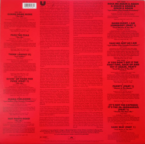 Various - James Brown's Funky People (1986) - VG (lower grad) 2 LP Record 1999 Simply Vinyl UK - Funk / Soul - Shuga Records