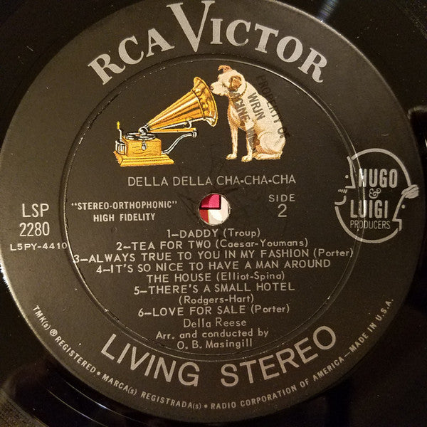 Della Reese - Della Della Cha Cha Cha - VG+ LP Record 1960 RCA USA Living Stereo Original Vinyl - Latin / Mambo - Shuga Records