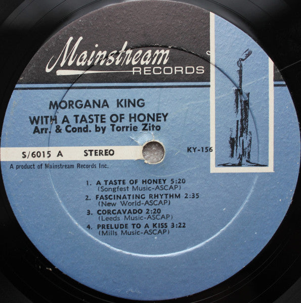 Morgana King ‎– With A Taste Of Honey - VG+ LP Record 1964 USA Stereo Vinyl - Jazz Vocal - Shuga Records