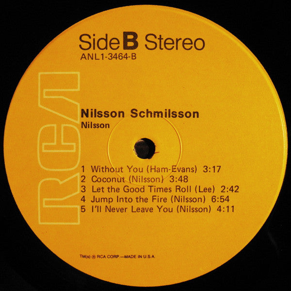Harry Nilsson - Nilsson Schmilsson (1971) - Mint- LP Record 1979 RCA USA Vinyl - Rock & Roll - Shuga Records