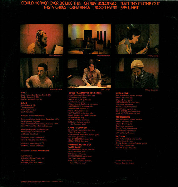 Idris Muhammad – Turn This Mutha Out - VG+ LP Record 1977 Kudu USA Vinyl - Jazz / Jazz-Funk