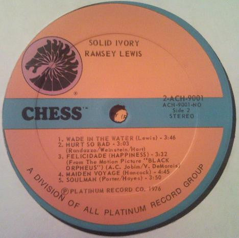 Ramsey Lewis – Solid Ivory: His Greatest Hits - Mint- 2 LP Record 1976 Chess USA Vinyl - Jazz / Soul-Jazz - Shuga Records