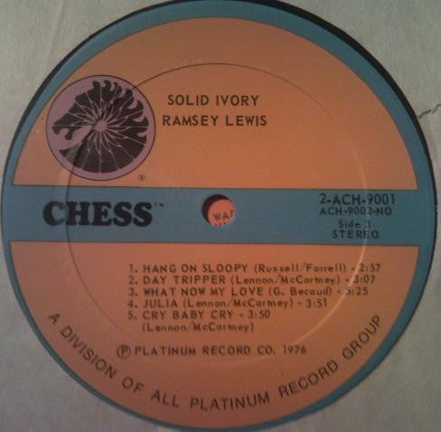 Ramsey Lewis – Solid Ivory: His Greatest Hits - Mint- 2 LP Record 1976 Chess USA Vinyl - Jazz / Soul-Jazz - Shuga Records