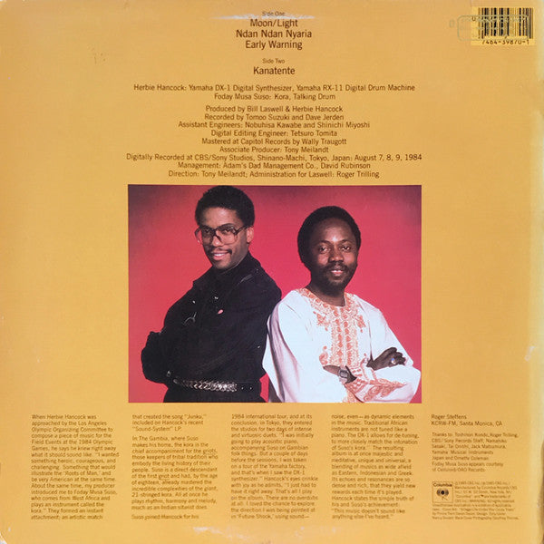 Herbie Hancock & Foday Musa Suso - Village Life - Mint- LP Record USA Promo Vinyl - Jazz / Fusion / African