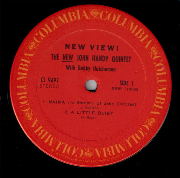 The New John Handy Quintet With Bobby Hutcherson - New View! (1967) - VG+ LP Record 1967 Columbia USA Vinyl - Jazz / Post Bop - Shuga Records