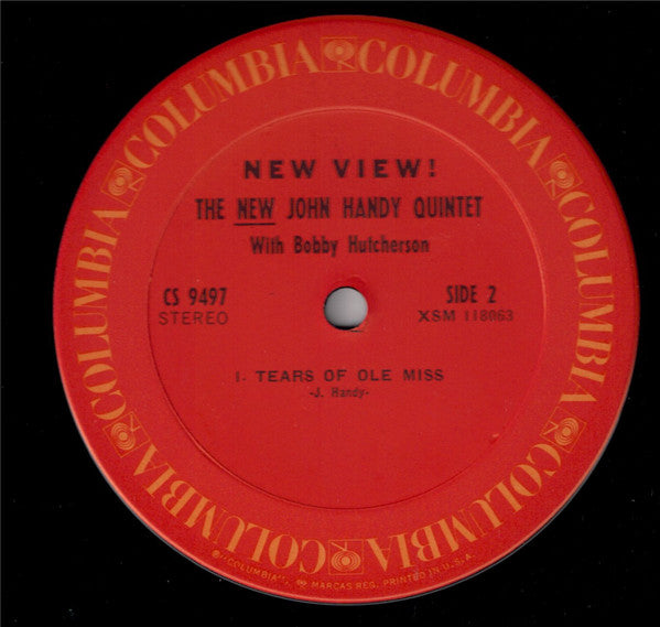 The New John Handy Quintet With Bobby Hutcherson - New View! (1967) - VG+ LP Record 1967 Columbia USA Vinyl - Jazz / Post Bop - Shuga Records