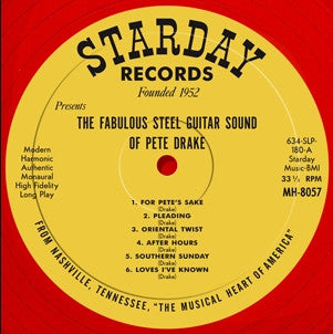 Pete Drake - The Fabulous Steel Guitar Sound (1962) - Mint- LP Record 2018 Modern Harmonic Red Vinyl - Country - Shuga Records
