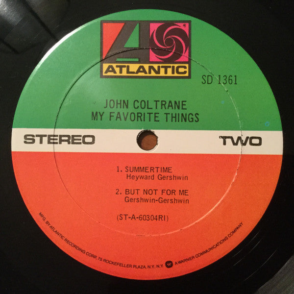 John Coltrane - My Favorite Things (1965) - VG LP Record 1969 Atlantic Stereo USA Vinyl - Jazz / Hard Bop / Modal - Shuga Records