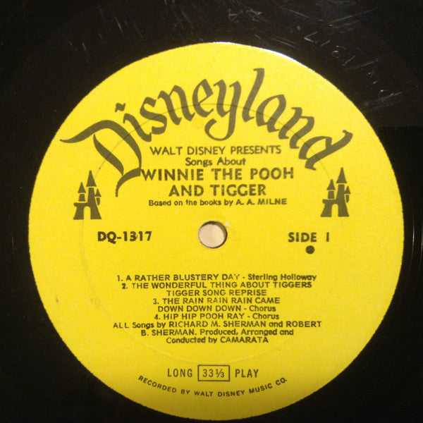 Various - Winnie The Pooh And Tigger - VG+ LP Record 1968 Walt Disney Disneyland USA Original Vinyl - Children's / Story - Shuga Records