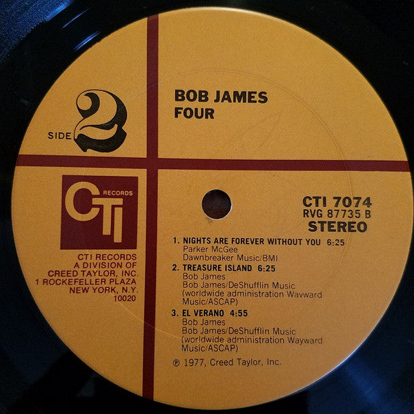 Bob James – BJ4 - VG LP Record 1977 CTI Vinyl - Jazz Fusion - Shuga Records