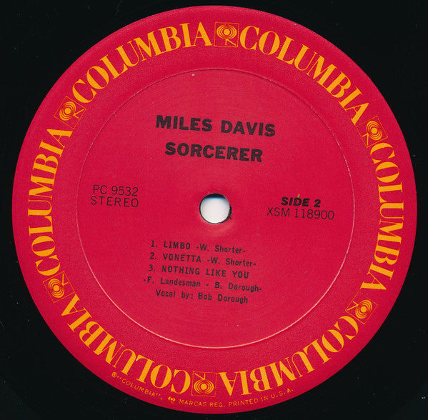Miles Davis - Sorcerer (1967) - Mint- LP Record 1970's Columbia USA Vinyl - Jazz / Modal