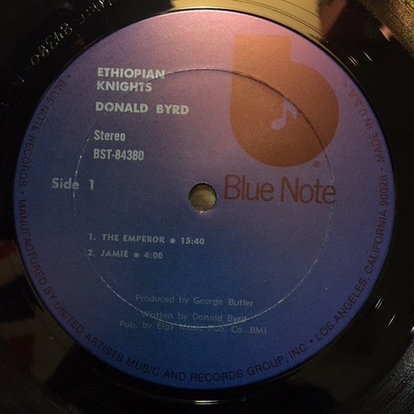 Donald Byrd ‎– Ethiopian Knights - VG 1972 Stereo USA (Blue/White Liberty Label) Blue Note Records - B2-024 - Shuga Records