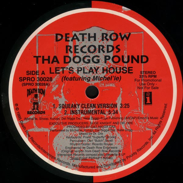Tha Dogg Pound - Let's Play House - Mint- 12" Single Record 1995 Death Row USA Promo Vinyl - Hip Hop / Gangsta - Shuga Records