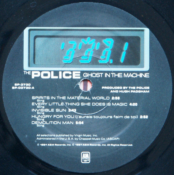 The Police - Ghost In The Machine - VG+ LP Record 1981 A&M USA Original Vinyl - Pop Rock / New Wave - Shuga Records