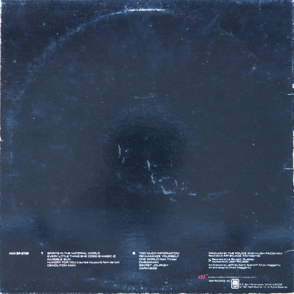 The Police - Ghost In The Machine - VG+ LP Record 1981 A&M USA Original Vinyl - Pop Rock / New Wave - Shuga Records