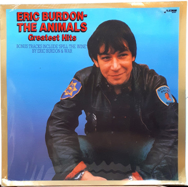 Signed Autographed - Eric Burdon - The Animals Greatest Hit - VG LP Record 1984 Platinum Music Germany Vinyl - Pop Rock / Classic Rock - Shuga Records