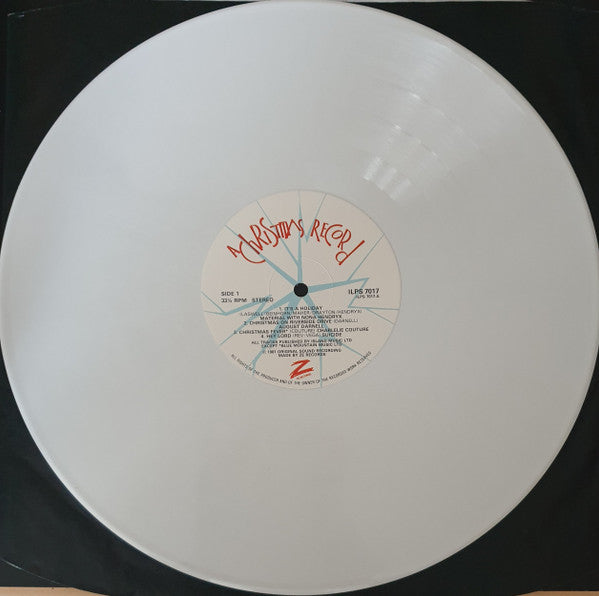 Various – A Christmas Record - Mint- LP Record 1981 ZE UK White Vinyl - - Shuga Records