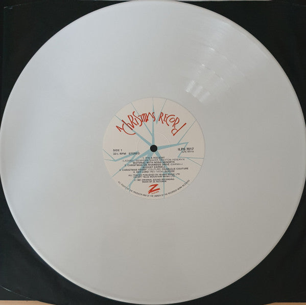 Various – A Christmas Record - Mint- LP Record 1981 ZE UK White Vinyl -
