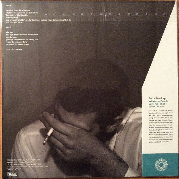 Arctic Monkeys - Whatever People Say I Am, That's What I'm Not (2005) - New LP Record 2018 Domino Vinyl Me Please Gray & Black Smoke 180 gram Vinyl - Indie Rock - Shuga Records