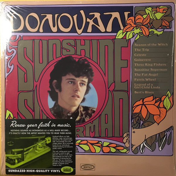 Donovan - Sunshine Superman (1966) - Mint- LP Record 2005 USA 180 gram Vinyl - Psychedelic Rock / Folk Rock - Shuga Records