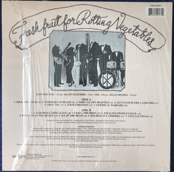 Dead Kennedys - Fresh Fruit For Rotting Vegetables (1980) - Mint- LP Record 2018 Manifesto USA Vinyl & Poster - Punk Rock / Hardcore - Shuga Records