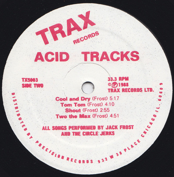 Various - Acid Tracks - VG- (low grade) LP Record 1988 Trax USA Original Vinyl - Chicago House / Acid House / Deep House - Shuga Records