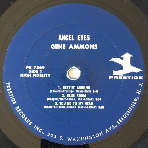 Gene Ammons - Angel Eyes - VG+ LP Record 1965 Prestige USA Mono Original Vinyl - Jazz / Bop / Soul-Jazz - Shuga Records
