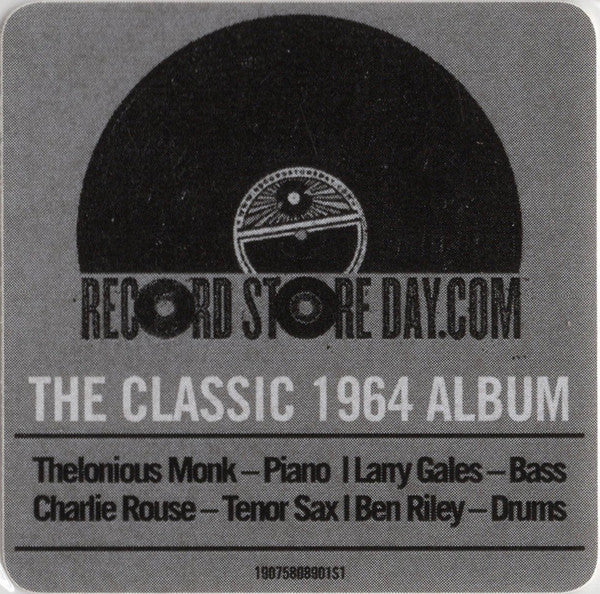 Thelonious Monk - Monk. (1965) - New LP Record Store Day 2018 Columbia RSD Vinyl & Download - Jazz / Hard Bop - Shuga Records