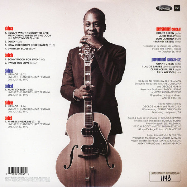 Grant Green - Funk In France: From Paris to Antibes (1969-1970) - New 3 LP Record Store Day 2018 Resonance 180 gram Vinyl & Numbered - Jazz / Jazz-Funk / Jazz Fusion - Shuga Records
