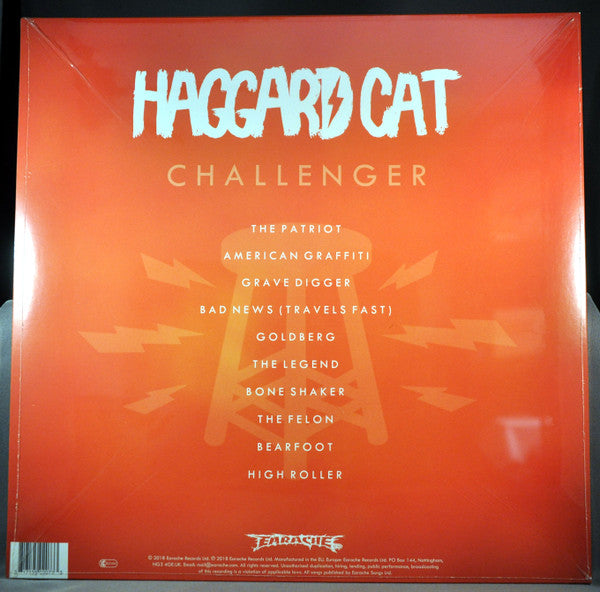 Haggard Cat - Challenger - New LP Record 2018 Earache Black Vinyl - Garage Rock / Blues Rock / Hard Rock - Shuga Records