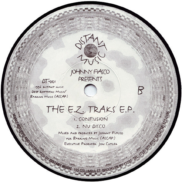 Johnny Fiasco - The E.Z. Traks E.P. - VG+ 12" Single Record 1996 Distant Music USA Vinyl - Chicago House / Deep House - Shuga Records