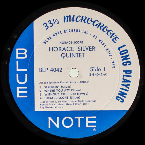 The Horace Silver Quintet – Horace-Scope - VG+ LP Record 1960 Blue Note USA Mono Original Vinyl - Jazz / Hard Bop - Shuga Records