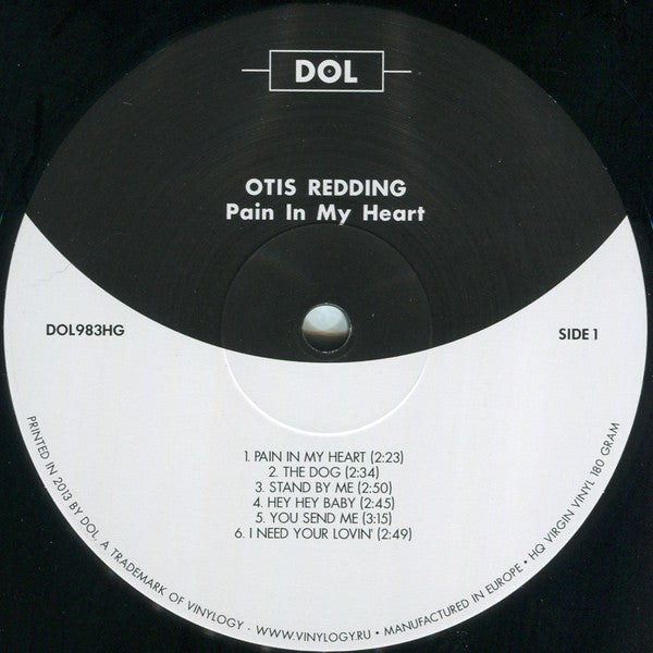 Otis Redding - Pain In My Heart (1964) - Mint- LP Record 2013 DOL Europe 180 gram Vinyl - Soul / Rhythm & Blues - Shuga Records