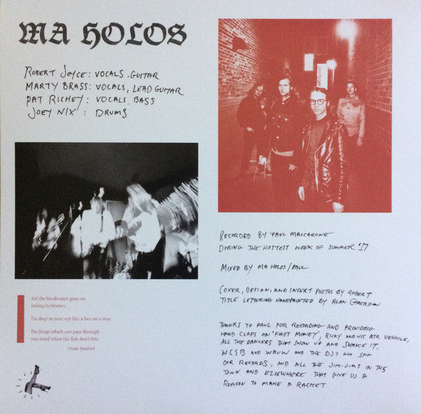 Ma Holos - Bee On A Rose - Mint- LP Record 2018 Quality Time USA Vinyl, Insert & Download - Cleveland Garage Rock / Psychedelic Rock - Shuga Records