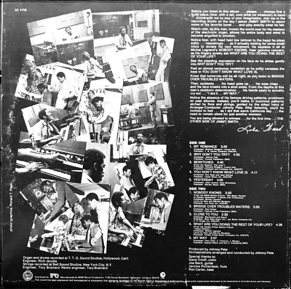 Jimmy Smith - The Other Side Of Jimmy Smith - VG+ LP Record 1970 MGM USA Vinyl - Jazz / - Shuga Records