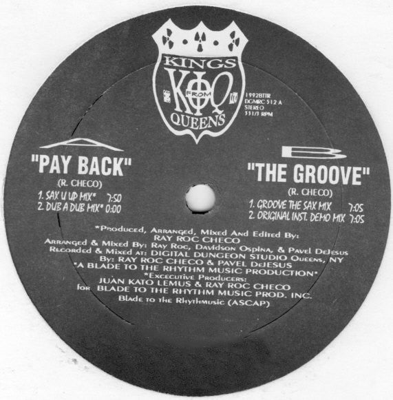Kings From Queens – Pay Back - 12" Single Record 1992 Digital Dungeon USA Vinyl - House - Shuga Records