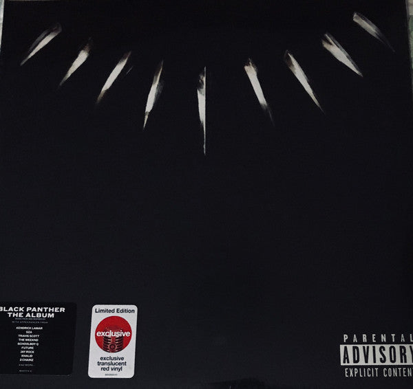 Various - Black Panther The Album (Music From And Inspired By) - VG+ 2 LP Record 2018 Top Dawg Aftermath Red Vinyl - Soundtrack - Shuga Records