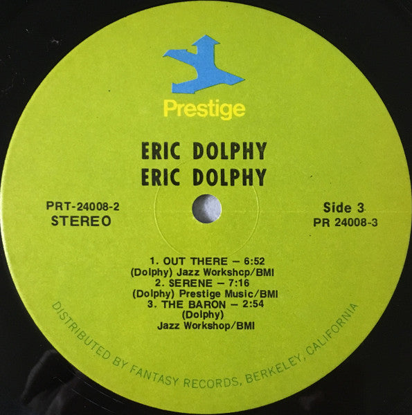 Eric Dolphy - Eric Dolphy - Mint- (vg+ cover) 2 LP Record 1972 Prestige USA Vinyl - Jazz / Hard Bop / Free Jazz - Shuga Records