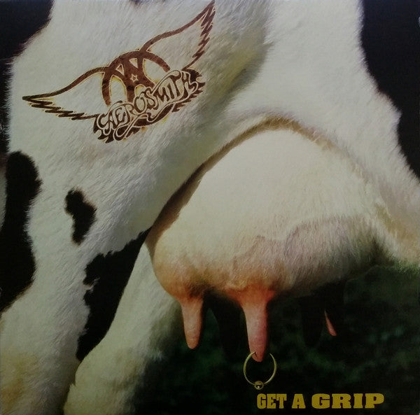 Aerosmith - Get A Grip (1993) - New 2 LP Record 2018 Geffen Cow Hide White & Black Split Vinyl - Pop Rock / Hard Rock - Shuga Records