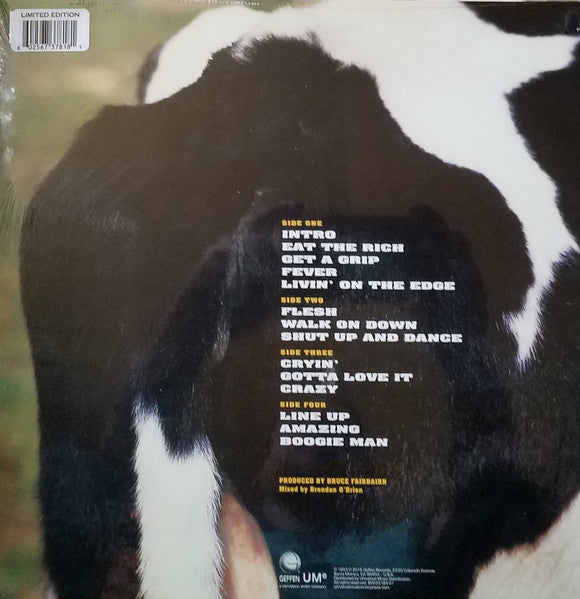 Aerosmith - Get A Grip (1993) - New 2 LP Record 2018 Geffen Cow Hide White & Black Split Vinyl - Pop Rock / Hard Rock - Shuga Records